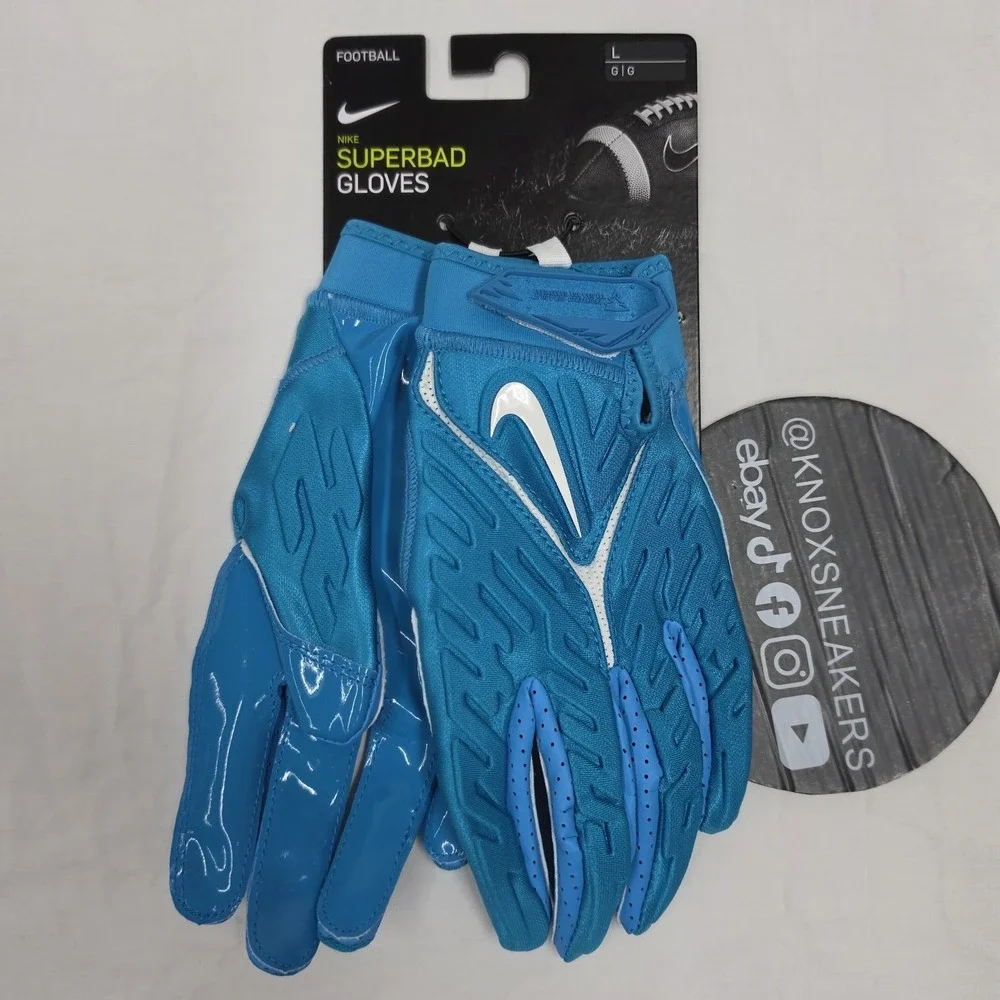 Nike Superbad 6.0 Football Glove Magnigrip Padded Teal DX4520-422 Men's Size L